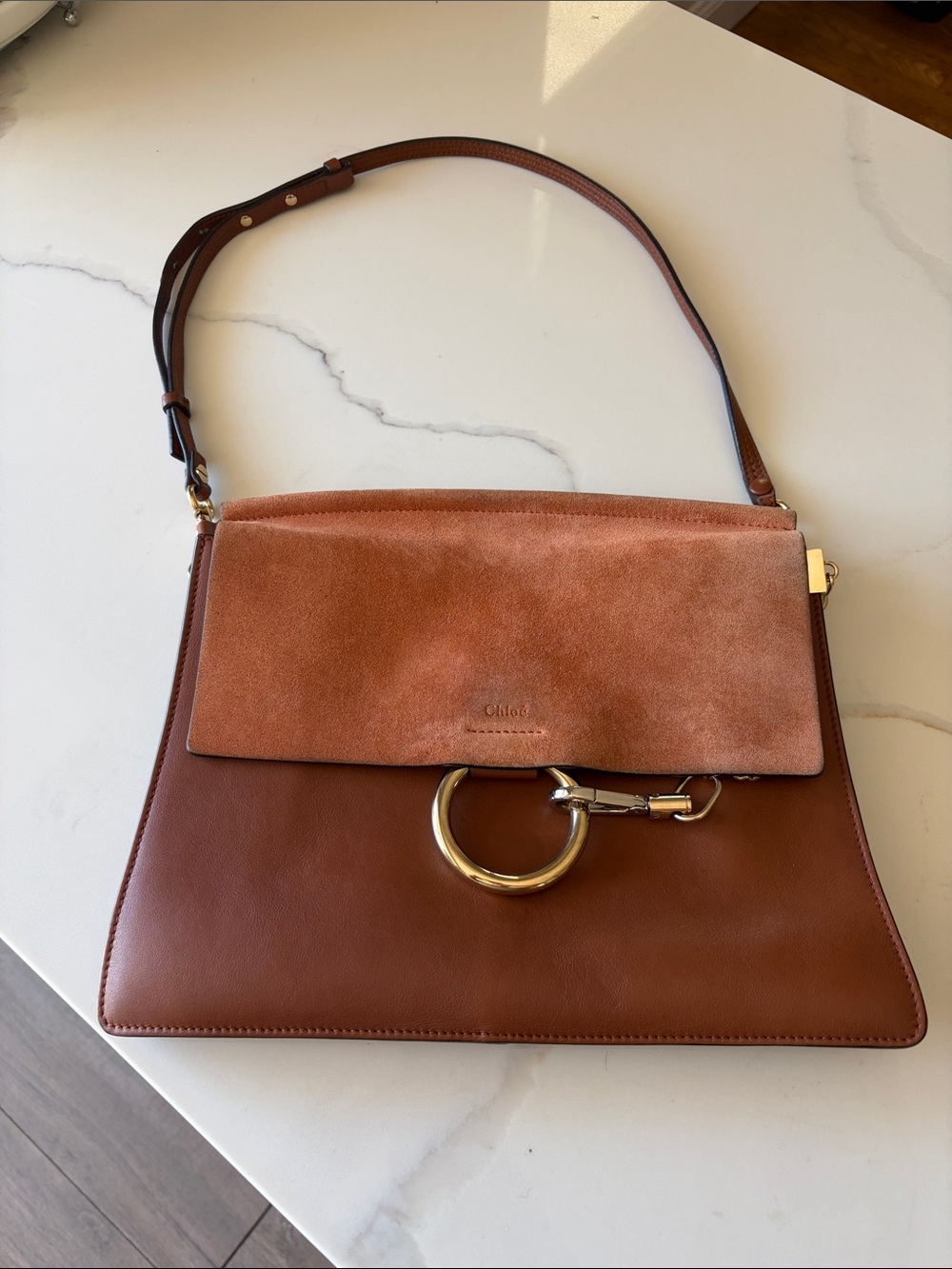 Pre-Loved Chloe Faye Medium Shoulder Bag